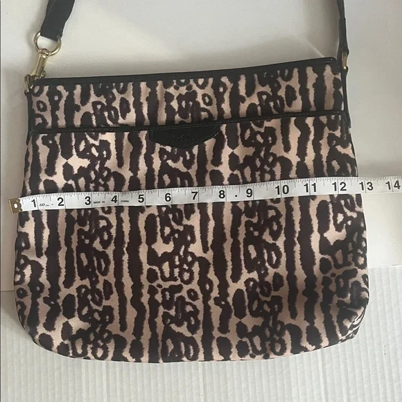 Coach Leopard Print Shoulder crossbody Bag in Black and Tan - Picture 7 of 10